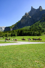 Cirque du Fer-à-Cheval with 2nd from the right the mountain peak Corne du Chamois (Chamois Horns) (509 visits) The Cirque du Fer-à-Cheval is a large cirque in the Giffre Massif in the French Prealps near the vi... Cirque du Fer-à-Cheval with 2nd from the right the mountain peak Corne du Chamois (Chamois Horns)