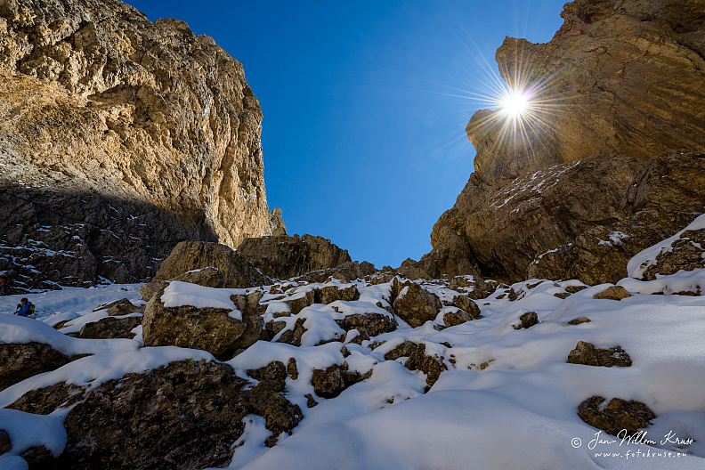 Inner part of the Sasso Lungo mountain (Dolomites, Italy)