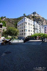 Street scene with on the background Basilique de Valère (522 visits) Street scene with on the background Basilique de Valère