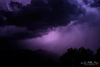Thunderstorm in Val d'Hérens with in the distance the mountain La Maya Thunderstorm in Val d'Hérens with in the distance the mountain La Maya