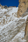 Toni Demetz Hütte (Rifugio Toni Demetz) embedded between the peaks of the Langkofeleck and the Fünffingerspitze on the Langkofelscharte (463 visits) Toni Demetz Hütte (Rifugio Toni Demetz) embedded between the peaks of the Lankofeleck and the Fünf... Toni Demetz Hütte (Rifugio Toni Demetz) embedded between the peaks of the Langkofeleck and the Fünffingerspitze on the Langkofelscharte