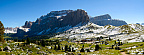 The Sella Group and Sella Pass as seen from the South-West