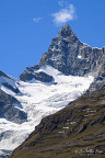 Rimpfischhorn (4,199 m) Above a Glacier
