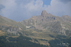 La Maya above Val d’Hérens La Maya rises above Val d’Hérens with its distinctive gneiss summit tower clearly outlined agains... La Maya above Val d’Hérens