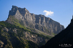 Layered Limestone Peak in the Haut-Giffre Alps