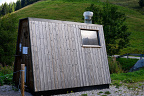 Alpine Public Toilet Cabin Small public toilet buildings on remote mountain routes are often designed to function with minimal ... Alpine Public Toilet Cabin