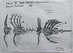 Alien III Face Hugger Swimming — Drawing 100
