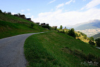 Mountain Road through Valais Meadows