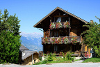 Flowered Timber Chalet in Valais